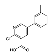 2-chloro-5-(3-methylphenyl)pyridine-3-carboxylic acid Structure