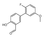 5-(2-fluoro-5-methoxyphenyl)-2-hydroxybenzaldehyde Structure