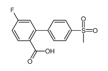 4-fluoro-2-(4-methylsulfonylphenyl)benzoic acid Structure