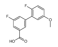 3-fluoro-5-(2-fluoro-5-methoxyphenyl)benzoic acid结构式