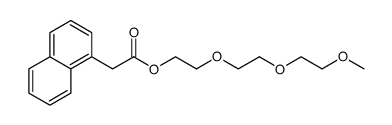 2-(2'-(2''-methoxyethoxy)ethoxy)ethyl 1-naphthaleneacetate Structure