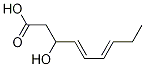 trans,trans-3-Hydroxynona-4,6-dienoic acid structure