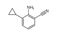 Benzonitrile,2-amino-3-cyclopropyl-结构式