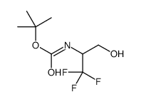TERT-BUTYL [2,2,2-TRIFLUORO-1-(HYDROXYMETHYL)ETHYL]CARBAMATE结构式