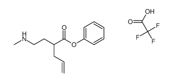 phenyl 2-(2-(methylamino)ethyl)pent-4-enoate 2,2,2-trifluoroacetate结构式