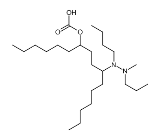 10-[butyl-[methyl(propyl)amino]amino]hexadecan-7-yl hydrogen carbonate Structure