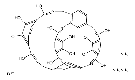 tricatechol hexalactam-bismuth(III) complex Structure