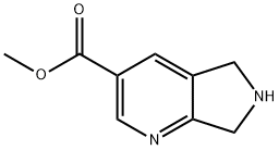 6,7-Dihydro-5H-pyrrolo[3,4-b]pyridine-3-carboxylic acid methyl ester Structure