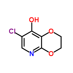 7-Chloro-2,3-dihydro[1,4]dioxino[2,3-b]pyridin-8-ol结构式