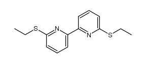 6,6'-bis(ethylsulfanyl)-2,2'-bipyridine结构式