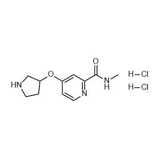 N-methyl-4-(pyrrolidin-3-yloxy)pyridine-2-carboxamidedihydrochloride Structure
