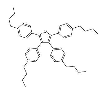 2,3,4,5-tetrakis(4-butylphenyl)furan结构式