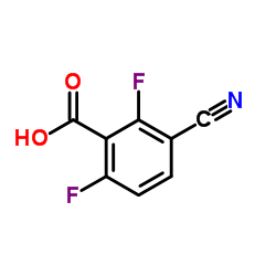 3-Cyano-2,6-difluorobenzoic acid Structure