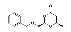 (2R,6R)-2-(benzyloxymethyl)-6-methyl-1,3-dioxan-4-one结构式