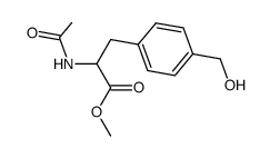 N-Acetyl (4-hydroxymethyl)-DL-phenylalanine methyl ester Structure
