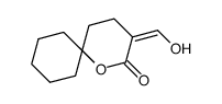 (3Z)-3-(hydroxymethylene)-1-oxaspiro[5.5]undecan-2-one Structure
