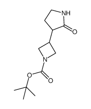 tert-butyl 3-(2-oxopyrrolidin-3-yl)azetidine-1-carboxylate Structure