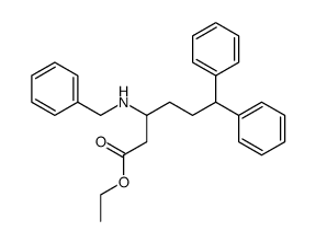 ethyl 3-(benzylamino)-6,6-diphenylcaproate结构式