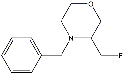 4-benzyl-3-(fluoroMethyl)Morpholine structure