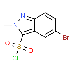 5-Bromo-2-methyl-2H-indazole-3-sulfonyl chloride Structure