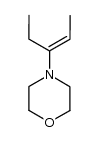 Morpholine,4-(1-ethyl-1-propenyl)- (9CI) Structure