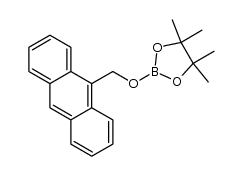 2-(anthracen-9-ylmethoxy)pinacolborane结构式