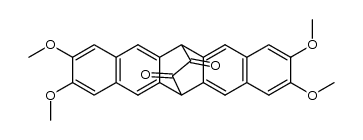 2,3,9,10-tetramethoxy-6,13-dihydro-6,13-ethanopentacene-15,16-dione结构式