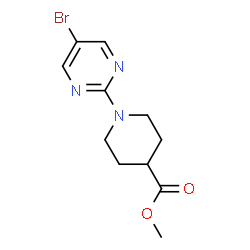 Piperidine-4-carboxylic acid, 1-(2-bromopyrimidin-5-yl)-, Methyl ester picture