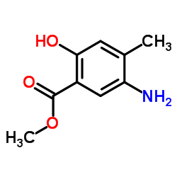 Methyl 5-amino-2-hydroxy-4-methylbenzoate结构式