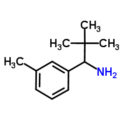 2,2-Dimethyl-1-(3-methylphenyl)-1-propanamine结构式
