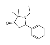 1-ethyl-2,2-dimethyl-5-phenylpyrrolidin-3-one结构式