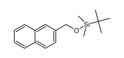 tert-butyldimethyl(naphthalen-2-ylmethoxy)silane结构式