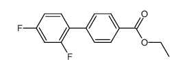ethyl 2',4'-difluorobiphenyl-4-carboxylate结构式