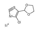 lithium,4-chloro-5-(1,3-dioxolan-2-yl)-2H-1,3-thiazol-2-ide Structure