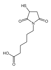 6-(2,5-dioxo-3-sulfanylpyrrolidin-1-yl)hexanoic acid结构式