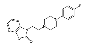1-[2-[4-(4-fluorophenyl)piperazin-1-yl]ethyl]-[1,3]oxazolo[5,4-b]pyridin-2-one结构式