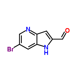 6-Bromo-1H-pyrrolo[3,2-b]pyridine-2-carbaldehyde结构式