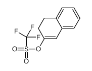 TRIFLUORO-METHANESULFONIC ACID 3,4-DIHYDRO-NAPHTHALEN-2-YL ESTER Structure