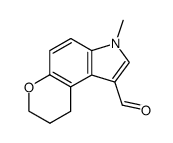 3-methyl-8,9-dihydropyrano(3,2-e)indole-1-carboxaldehyde Structure