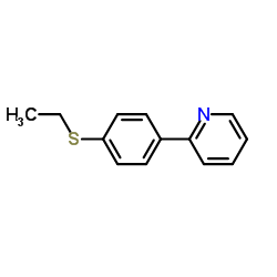 2-[4-(Ethylsulfanyl)phenyl]pyridine structure