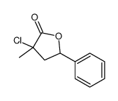 3-chlorodihydro-3-methyl-5-phenylfuran-2(3H)-one结构式