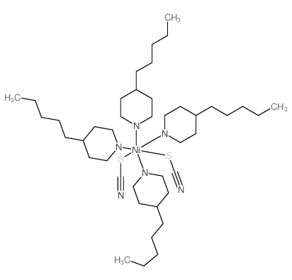 nickel; 4-pentyl-6H-pyridine; 4-pentyl-3,4,5,6-tetrahydro-2H-pyridine; dithiocyanate结构式