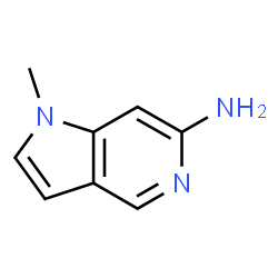 1-甲基-1H-吡咯并[3,2-c]吡啶-6-胺结构式