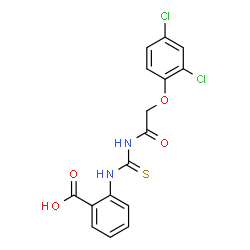 2-[[[[(2,4-DICHLOROPHENOXY)ACETYL]AMINO]THIOXOMETHYL]AMINO]-BENZOIC ACID structure