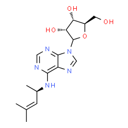 Adenosine, N-(1,3-dimethyl-2-butenyl)-, (R)-结构式