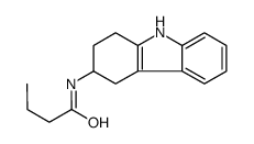 N-(2,3,4,9-tetrahydro-1H-carbazol-3-yl)butanamide Structure