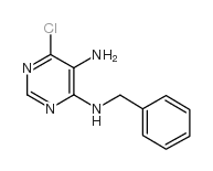 4,5-Pyrimidinediamine,6-chloro-N4-(phenylmethyl)- structure