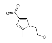 1-(2-Chloroethyl)-2-methyl-4-nitro-1H-imidazole结构式