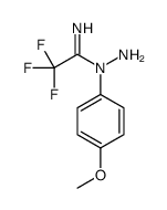 N-amino-2,2,2-trifluoro-N-(4-methoxyphenyl)ethanimidamide Structure