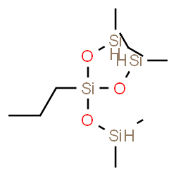 Trisiloxane, 3-(dimethylsilyl)oxy-1,1,5,5-tetramethyl-3-propyl- Structure